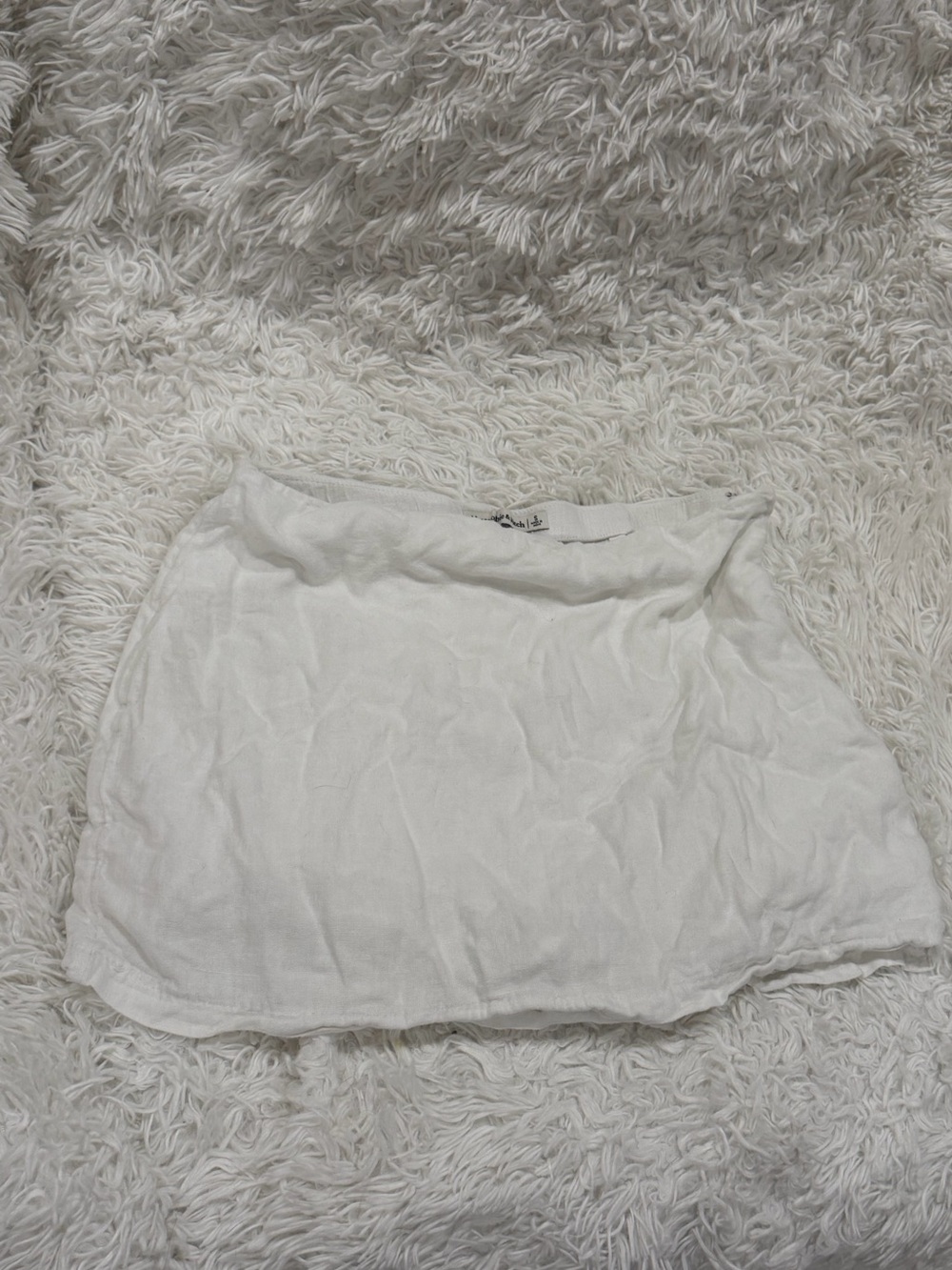 Abercrombie & Fitch White Casual Mini Skirt